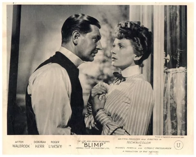 Life and Death Colonel Blimp Original Lobby Card 1943 Roger Livesey Deborah Kerr