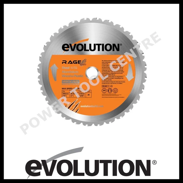 LAME DE SCIE circulaire polyvalente Evolution RAGE255 255 mm Rage3