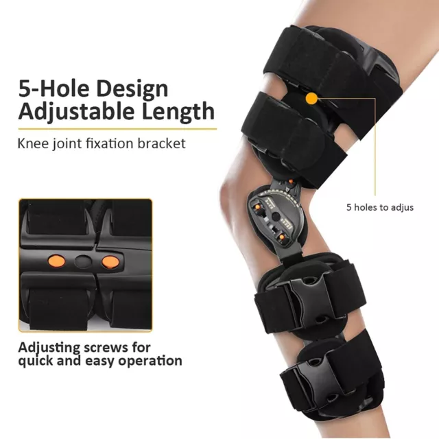 Adjustable Hinged Leg Knee Splint Support Brace Joint Pain Stabilizer Tool