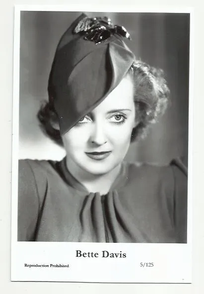 (Bx26) Bette Davis Swiftsure Photo Postcard (5/125) Filmstar Pin Up Glamor