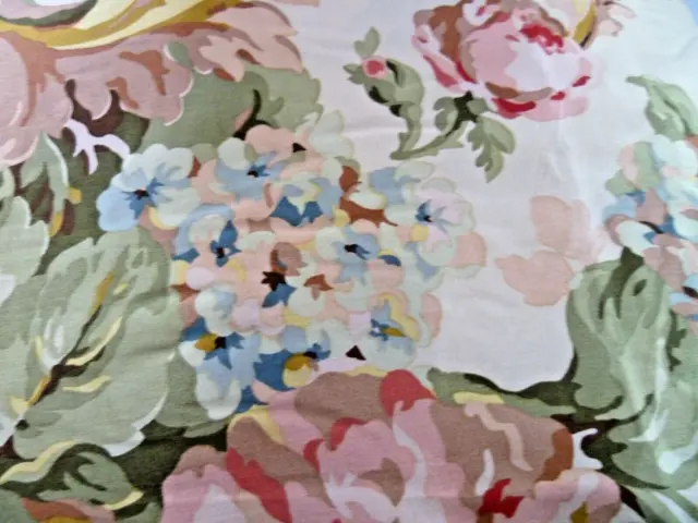 Ralph Lauren Sussex Garden Neutral King Deep  Fitted Sheet  Floral Sateen Cotton 3