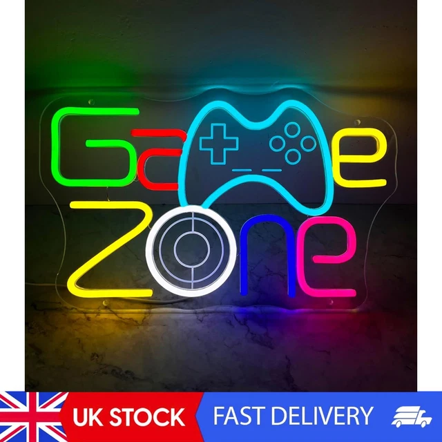Neon Streamerr GAME ZONE NEON Sign Gaming Room Wall Decor £28.58 - PicClick UK