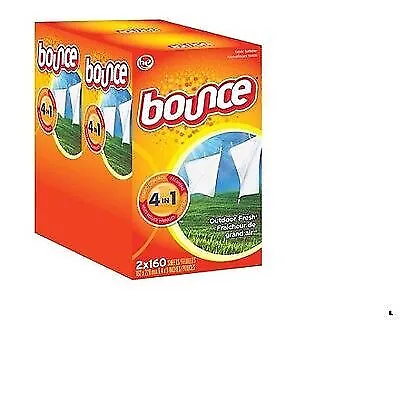 Bounce Fabric Softener Dryer Sheets 4 In 1, 320 Total Sheet Count