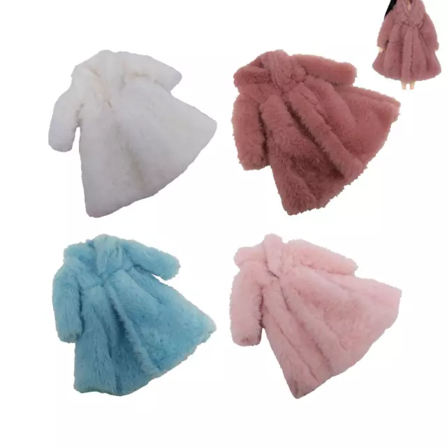 Princess Fur Coat Dress Accessories Clothes for Dolls Kids Toys~ Fast 2