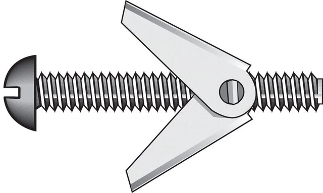 Hillman Fas-N- Tite 1/4 in.   D X 3 in.   L Round Steel Toggle Bolt 50 pk