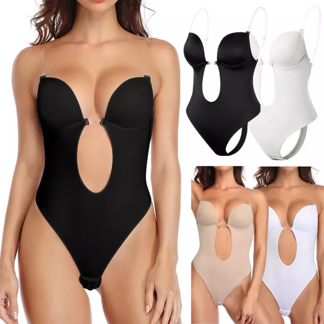 PLUNGE BODYSUIT - Size 8 - Thong - Misguided - With Tags £10.50