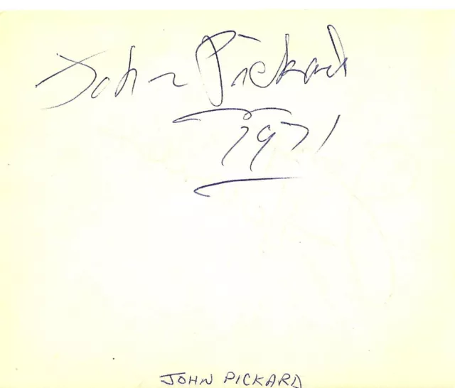 JERRY HAUSNER (+1993) & JOHN PICKARD (+1993) - Actors - Autograph 2