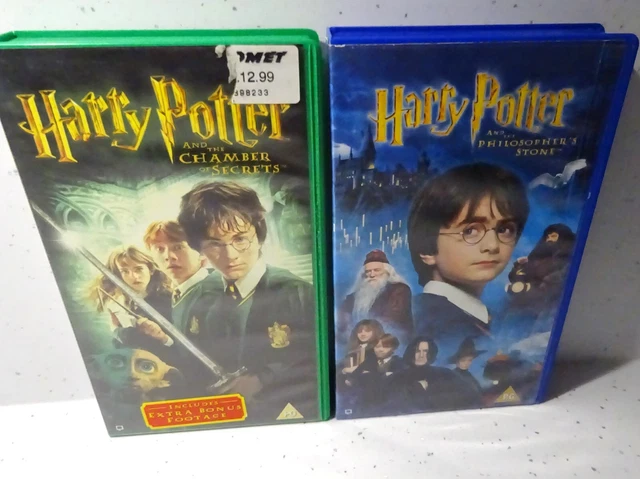 Harry Potter VHS Bundle (Philosophers Stone & Chamber Of Secrets) - Freepost