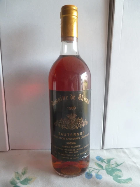 Vin - Sauternes  -  1989