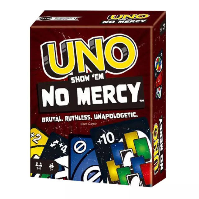 UNO- Show ‘em No Mercy Card Game for Kids, Adults & Family Night, Parties Travel