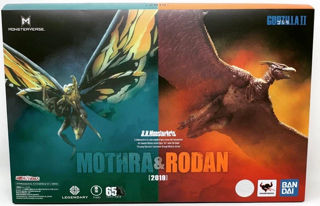 MOTHRA & RODAN Set S.H MonsterArts Godzilla King of the Monsters Bandai ...