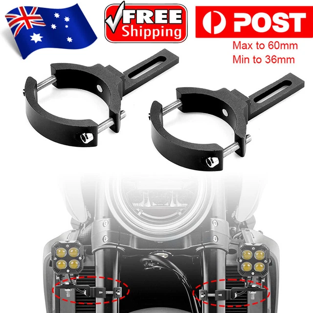 Motorcycle Headlight Mount Bracket Adjustable Fork Clamp Universal Aluminum Alloy Non Destructive Installation For Fog Lights Motorbike Accessories