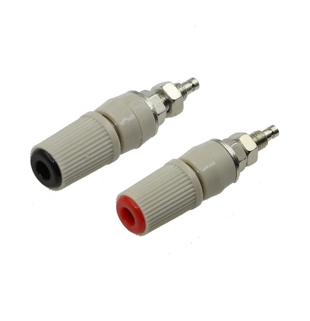 2 pz. M5 tipo alta corrente 4 mm presa banana test morsetto polarizzatore-