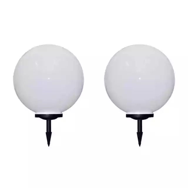 2 pcs Lampes d'allée d'extérieur à  50  et piquet au sol A6Q9