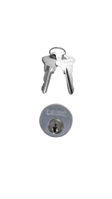 10-PACK US Lock Mortise Cylinder 1-1/4" Yale Cam SCK Keyway Chrome KA2