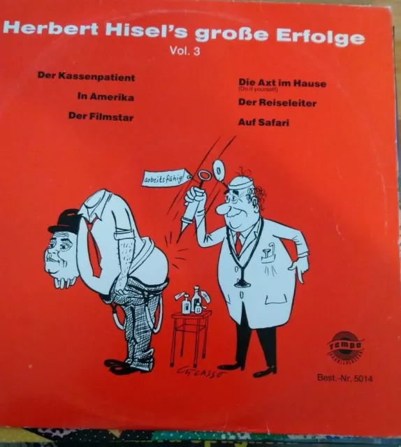 Herbert Hisel - Herbert Hisel's Große Erfolge LP Comp Vinyl Schallplatte