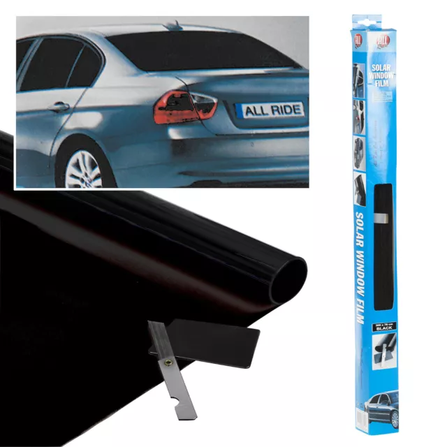 Ultra Dark Black Tint Car Limo Van Window Film Reduce Solar Sun Glare 300 x 50cm