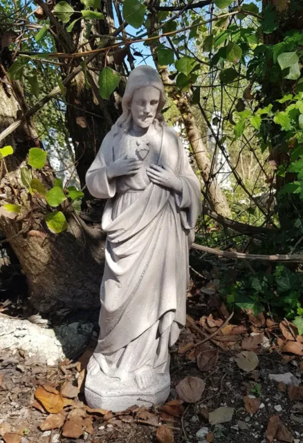 Statua Scultura Del Sacro Cuore Di Gesu' Cristo Per Interno Esterno Giardino