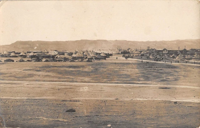 CPA MOROCCO WAR RIF PHOTO CARD OF A MILITARY CAMP Shot #3