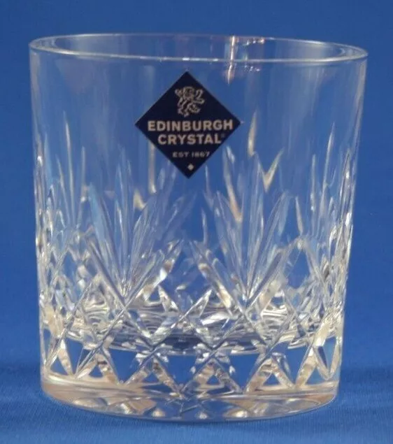 EDINBURGH CRYSTAL -  TAY  -  9oz OLD FASHIONED WHISKY GLASS  8.4cm  /  3 1/4"