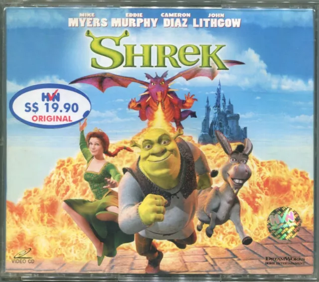 2001 Shrek Original Video CD VCD 2-Disc Set DreamWorks Animation Rare OOP HTF