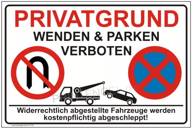 Halteverbot Parkverbot Wunsch Kennzeichen Parkplatz - PrintEngel