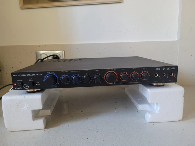 Ampli Karaoké Ringear 919 Hifi Stéréo – Mixer RCA Péritel, 2 Canaux, Noir