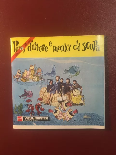 view-master  POMI D’OTTONE E MANICI DI SCOPA - B366 - WALT  DISNEY.