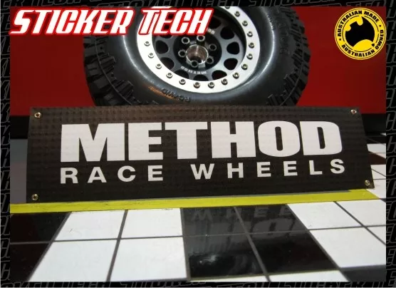 1/10 Scale Method Race Wheels Work Shop Garage Banner Sign Suits Rc Rock Crawler