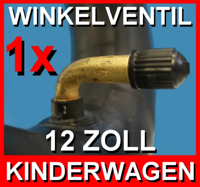 SCHLAUCH 12 1/2 x 2 1/4 Winkelventil 12.5x 2.25  Kinderwagen Reifen Buggy Roller