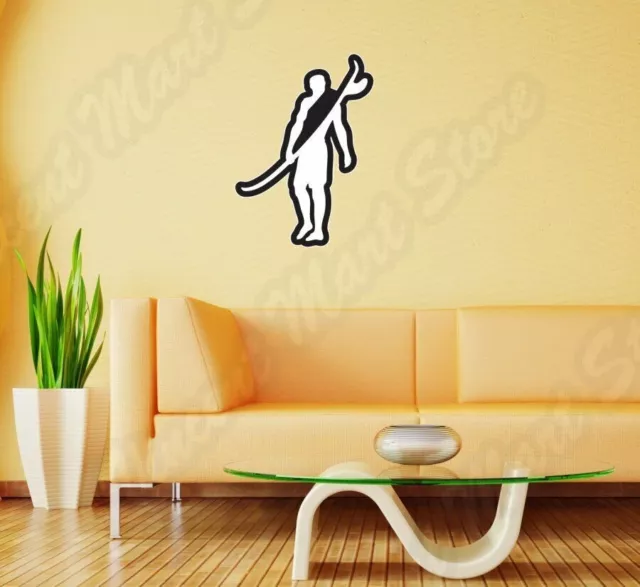 Surfer Surfing Windsurfing Kiteboarding Wall Sticker Room Interior Decor 18"X25"