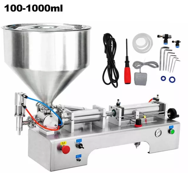 Automatic Liquid Paste Filling Machine 100-1000ml Pneumatic Filler for Oil Fluid