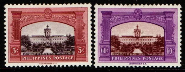 Philippines 1956 University of St Thomas SG790-91 Mint
