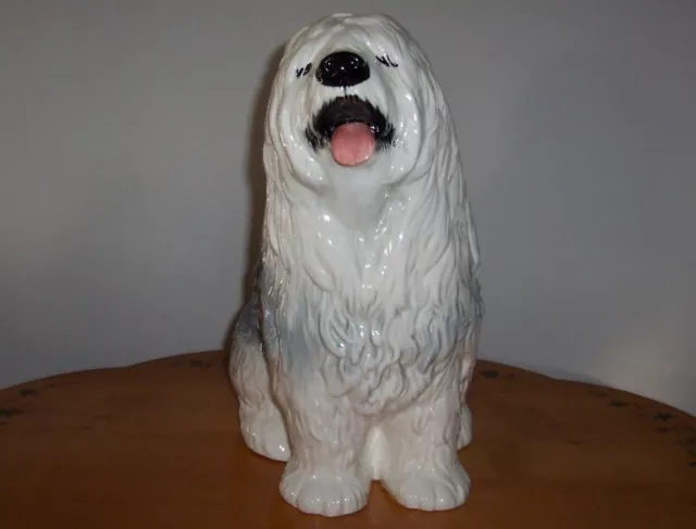 Vintage Beswick Fireside Old English Sheepdog Figurine 11 1/2"