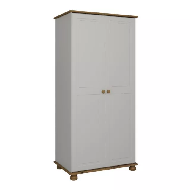 Steens Richmond 2 Door wardrobe Grey and Pine