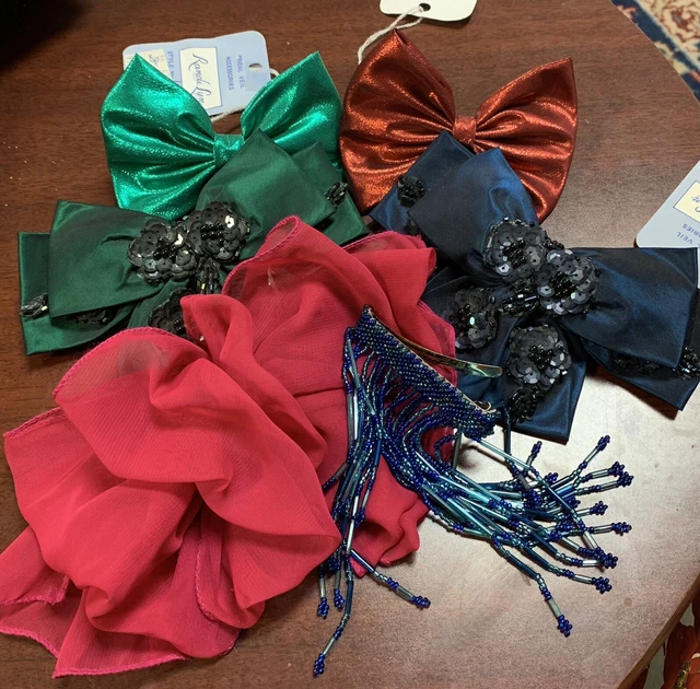 6 hair bows Lot for Pageants 4 Randi Lyn NWT,