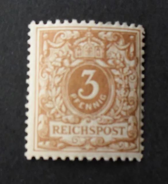 1889 Mi:100,-MiNr 45 c Krone/Adler 3 Pf gelbbraun postfrisch gepr Jäschke-L. BPP