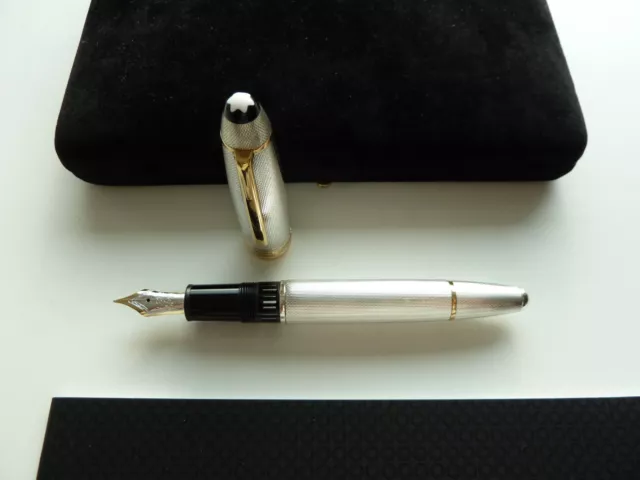 Montblanc MST Solitaire Sterlingsilber 146  - Füllfederhalter - Guilloche