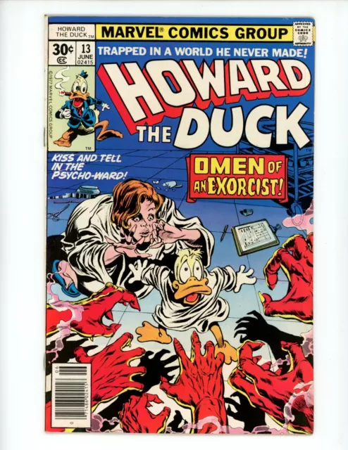 Howard the Duck #13 Comic Book 1977 FN/VF 1st App Kiss Gene Colan Marvel