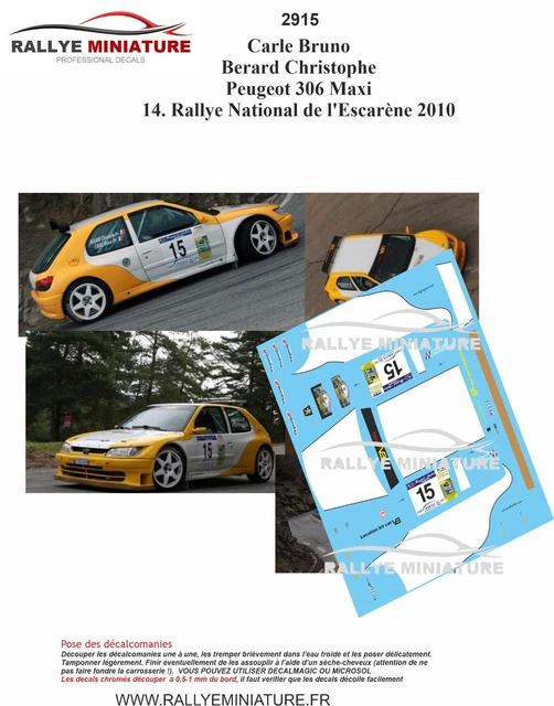 Maquette Voiture 1/24 CTR Ref 24/04 Peugeot 306 Maxi EVO Monte