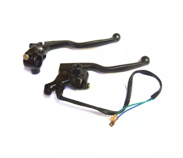 Noir Frein & Embrayage Levier Assemblage Set Adapté Pour Royal Enfield Cable