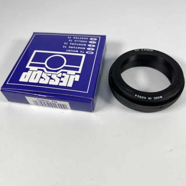Convertidor de montaje de lente para cámara Jessop T2 para Canon FD SIN USAR BNiB