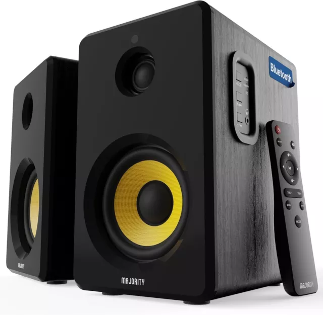 Majority D40X Aktiv Bluetooth Lautsprecher Boxen Regallautsprecher 2.0