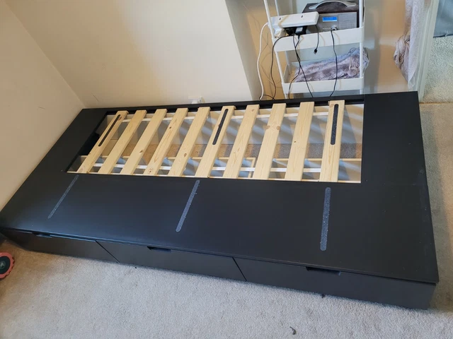 IKEA NORDLI SINGLE Bed With Storage 10.00 PicClick UK