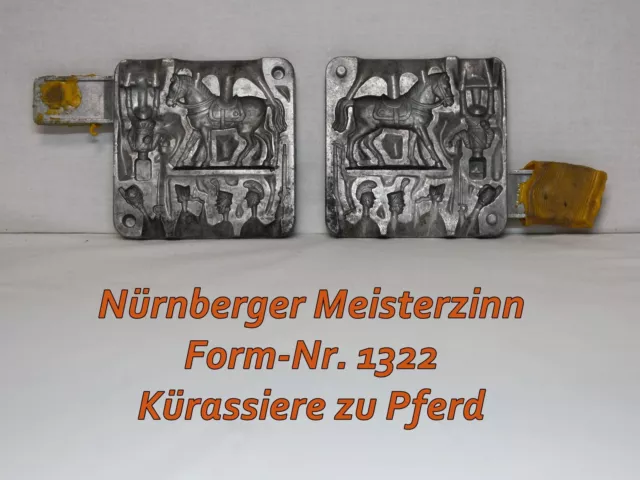 Nr.1322 - Nürnberger Meisterzinn, Kürassiere- Zinngießform, Zinngießen, Figur