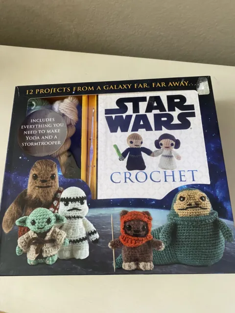 Disney STAR WARS Crochet Kit/BOOK  Everything To Make Yoda And Stormtrooper New