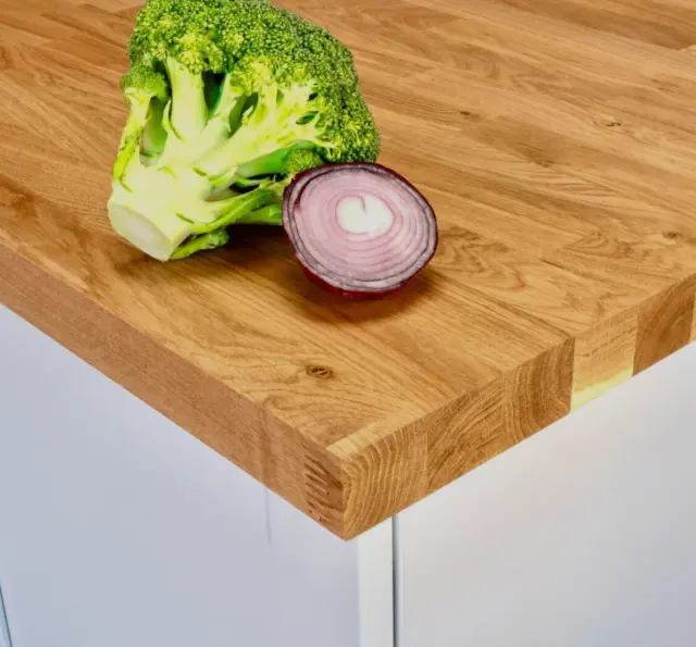 Solid Oak Kitchen Worktop | Length 2M 3M 4M | 38mm Thick | Wood Countertops