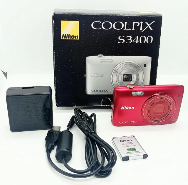 NIKON COOLPIX S3400 Red 168 $277.84 - PicClick CA