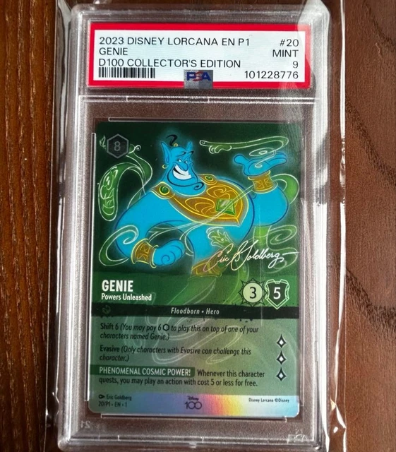 TARJETA INGLESA RAVENSBURGER Disney Lorcana TCG Genie D100 Edition
