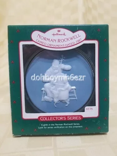 Hallmark 1987 Norman Rockwell Cameo series The Christmas Dance Ornament